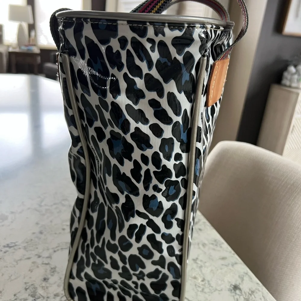 Consuela Leopard Print Tote with Multicolor Straps - Picture 5 of 8